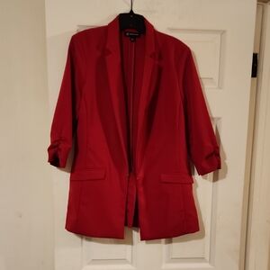 INC International Concepts Vibrant Red Blazer